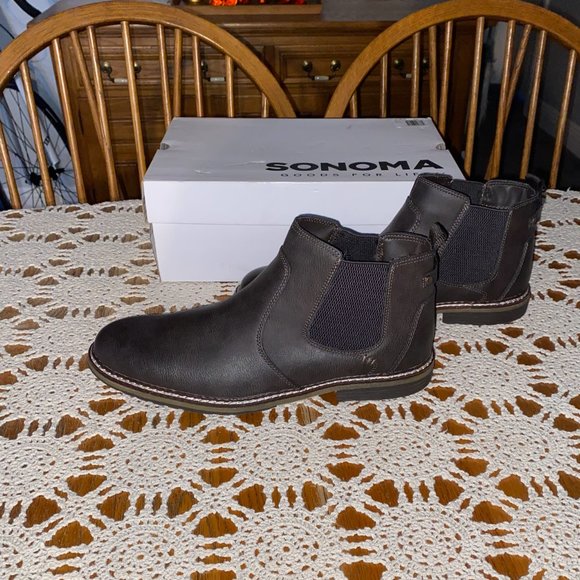 NWB Men’s Sz. 12 Sonoma Dark Brown Raul2 Chukka Boots w/ Ortholite ECO main image 3